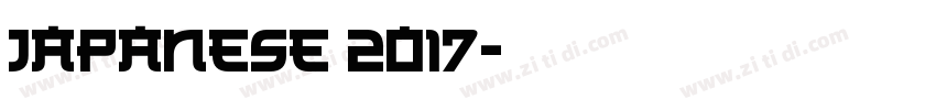 Japanese 2017字体转换
